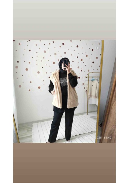 Peluş Angora Yelek