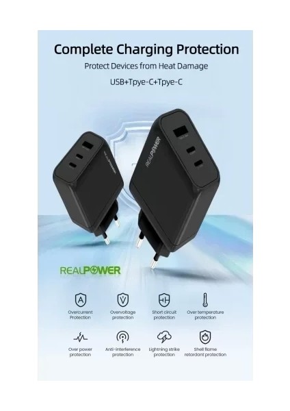 65W Gan Beyaz Seyahat Hızlı Şarj Aleti + Type-C Den Type-C Kablo RP-CG65CW fiyatları