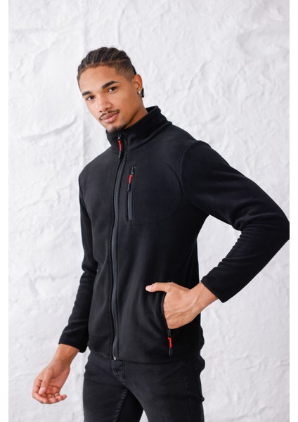 Erkek Biyeli Fermuarlı Spor Polar Ceket fırsatları