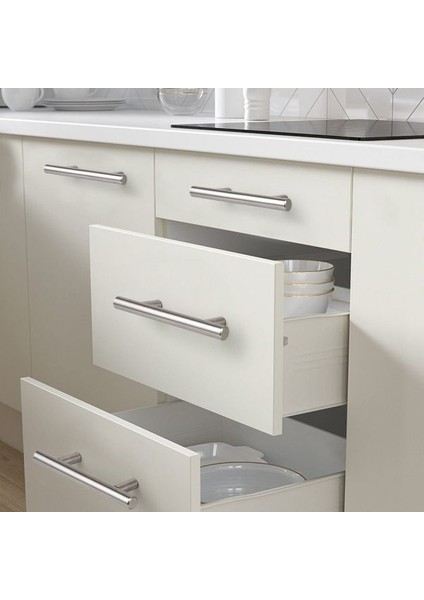 5 ADET Keijo INOX 224mm Paslanmaz Kulp (mobilya, dolap kulbu, kulp modeli)