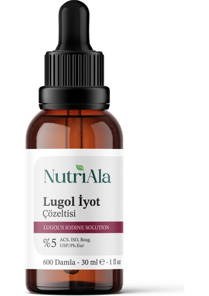 Lugol Iyot %5 30 ml modelleri