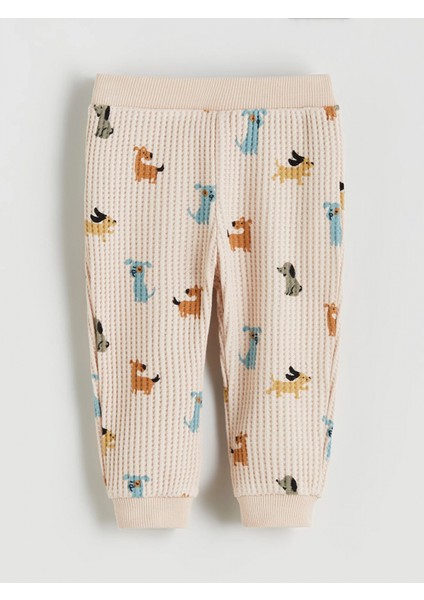 Lcw Baby Bej Baskılı Erkek Bebek Sweatshirt ve Eşofman Alt 2'li fırsatları