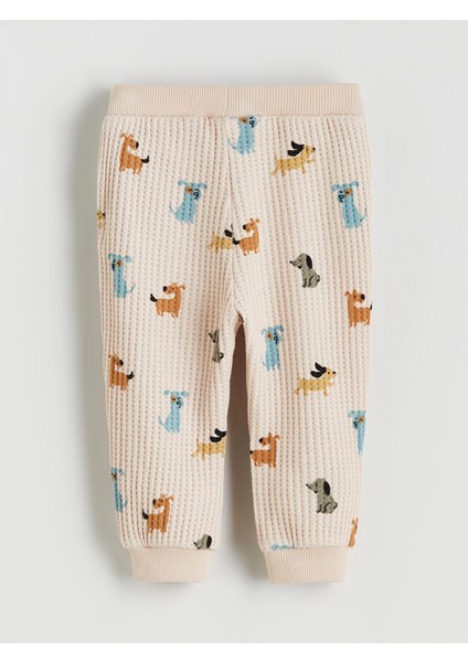 Lcw Baby Bej Baskılı Erkek Bebek Sweatshirt ve Eşofman Alt 2'li indirimleri