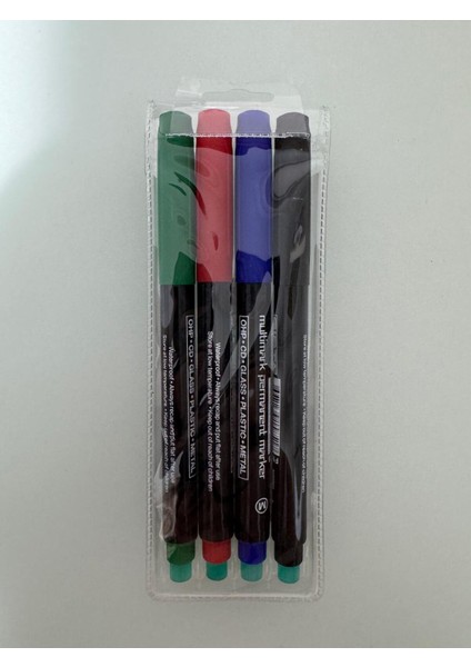 Asetat Kalemi Permanent Markör M Seri 4 Lü Set modelleri