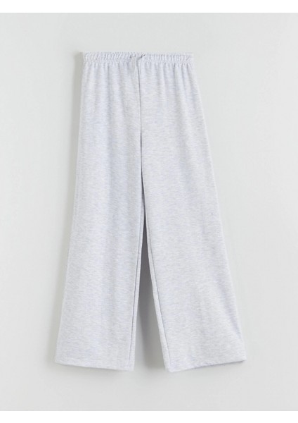Lcw Kids Gri Beli Lastikli Kız Çocuk Eşofman Altı