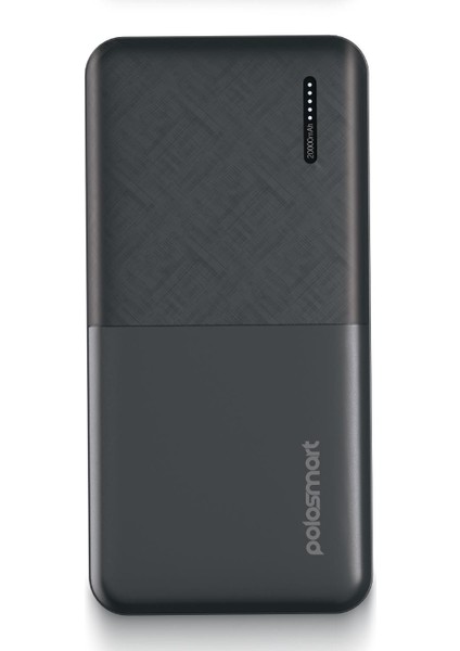 PBS132 LED Göstergeli 2 USB 1 Pd Çıkışlı Taşınabilir Şarj Cihazı Powerbank Antrasit