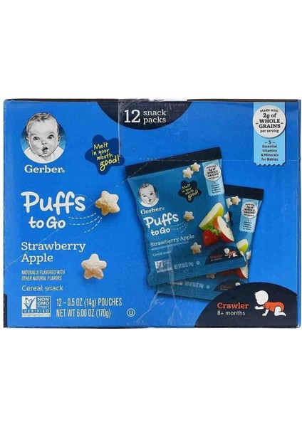 Puffsto Go-Strawberry Apple Atıştırmalık (Seyahat Boyu-14 Gr) fiyatları