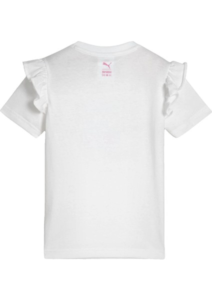 x Hk&fr Ruffle Kız Çocuk Beyaz Tişört fiyatları