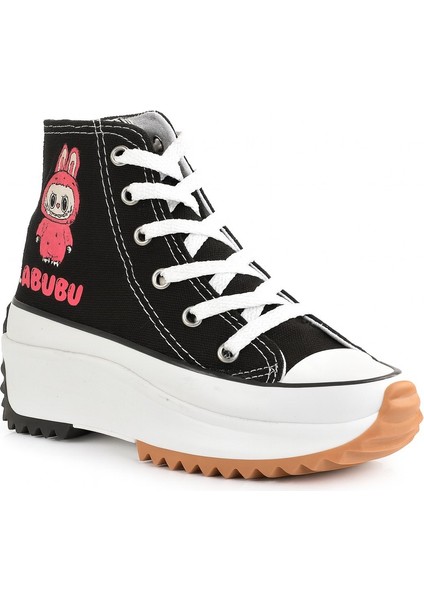 Labubu Baskılı Yüksek Taban Boğazlı Converse modelleri