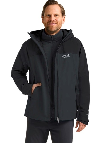 Wild Places 3in1 Erkek Gri Outdoor Ceketi