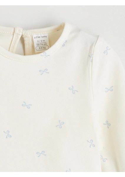 Lcw Baby Mavi Fiyonk Detaylı Kadife Kız Bebek Salopet Elbise ve Tişört indirimleri