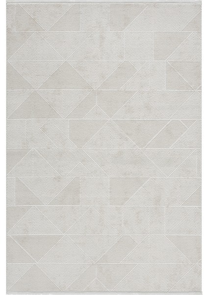 Knidos Beyaz Bej Halı Yumuşak Dokulu Akrilik Halı Oturma Odası Salon Yatak Odası Halısı 13555B 80 x 150 fiyatları