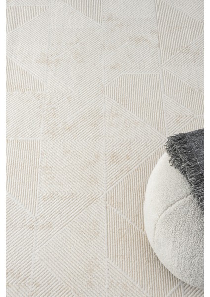 Knidos Beyaz Bej Halı Yumuşak Dokulu Akrilik Halı Oturma Odası Salon Yatak Odası Halısı 13555B 80 x 150 fırsatları