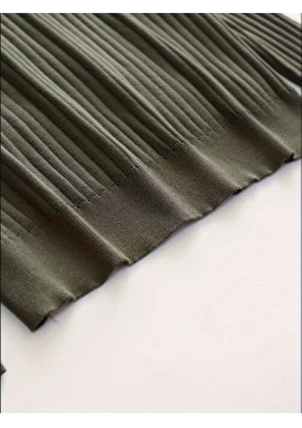 Erkek Polo Yaka Fitilli Triko Kazak Füme Renk Günlük Kullanım indirimleri