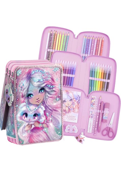 Nebulous Stars 3 Katlı Dolu Kalem Kutusu 44 Parça