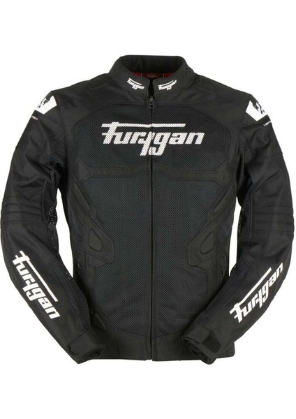 Atom Vented Evo Yazlık Korumalı Erkek Ceketi Siyah Beyaz S