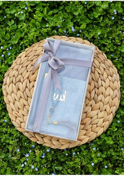 20 Adet Eşarplı Yasin Hediyelik Mevlid Seti Y201 Gri fırsatları