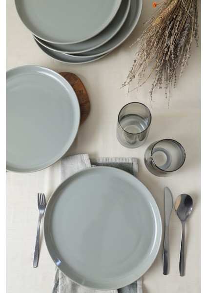 Gri Hitit Servis Tabağı 28 cm 6 Adet 616