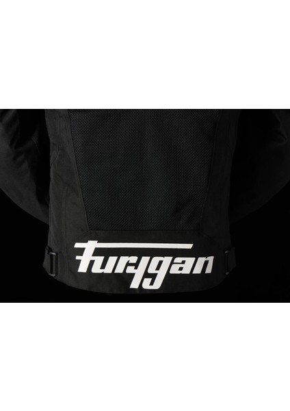 Atom Vented Evo Yazlık Korumalı Erkek Ceketi Siyah Beyaz S