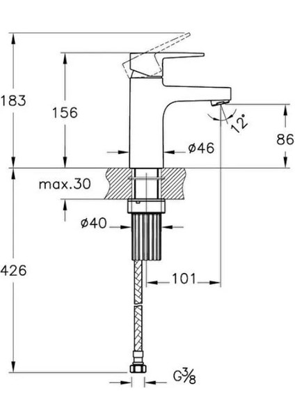 Flow Square Banyo Bataryası + Flow Square Lavabo Bataryası + Doppo Prime Lux Tepe Duş Sistemi indirimleri