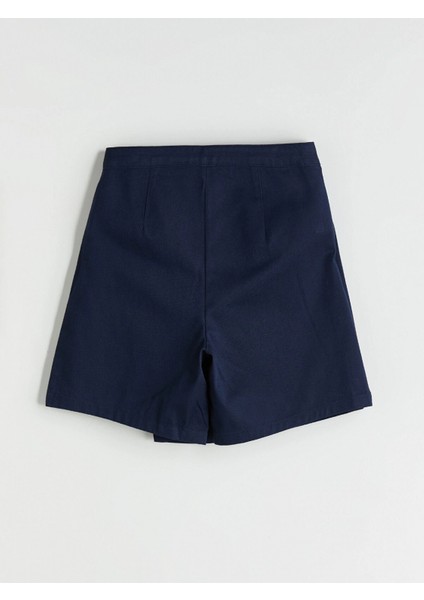 Lcw Kids Lacivert Basic Gabardin Kız Çocuk Şort Etek fırsatları