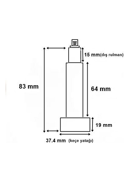 Çamaşır Makinesi 3 Ayak Tambur Şaftı Logixx 8 kg Kısa Mil (6206-6205) 37.4X62X10/12 Keçe fiyatları