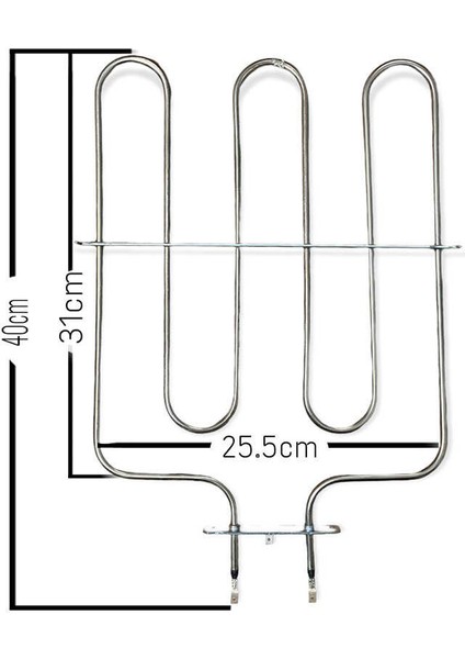 Uygun 1300W Flanslı Düz Fırın Rezistansı
