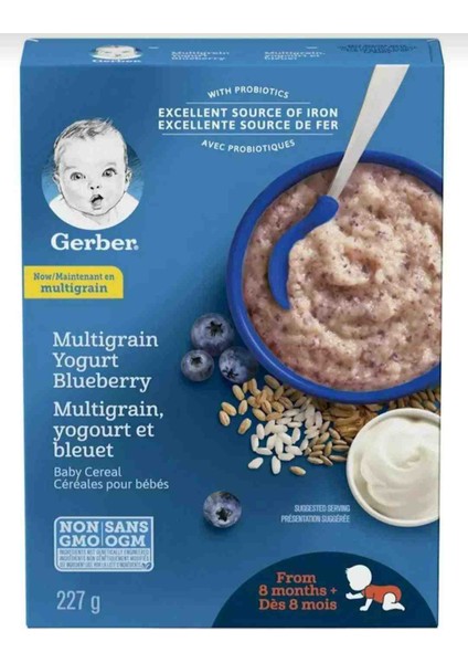 Cereals Multigrain Yogurt Blueberry Çok Tahıllı Yoğurt ve Yaban Mersinli Kaşık Mama