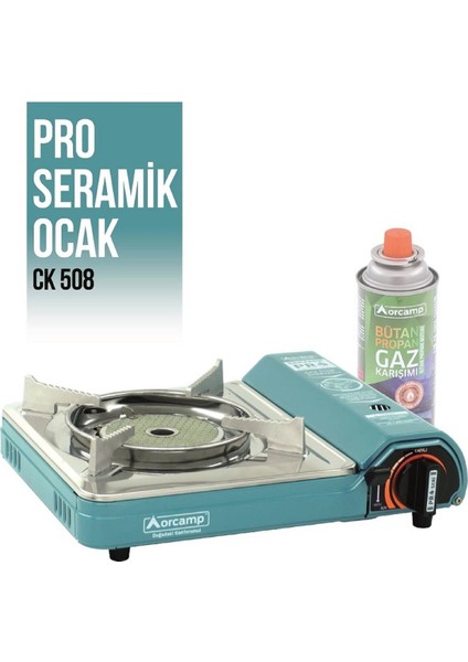 Tekli Seramik Brülörlü Portatif Ocak Mavi