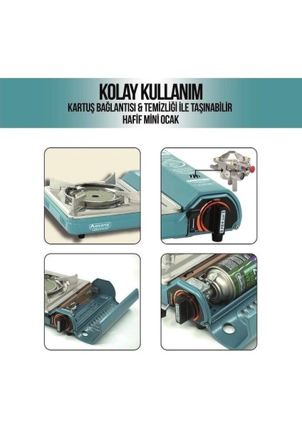 Tekli Seramik Brülörlü Portatif Ocak Mavi modelleri