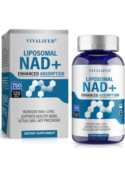 Nad+ & Resveratrol 750 Mg 120 Capsules. Usa Menşei