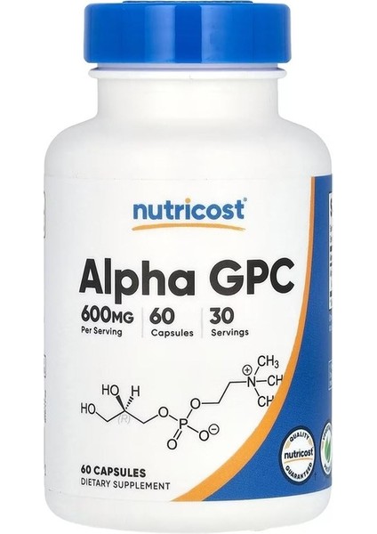 Alpha Gpc, 600 Mg, 60 Kapsül 30 Servis (Kapsül Başına 300 Mg) Usa Menş.