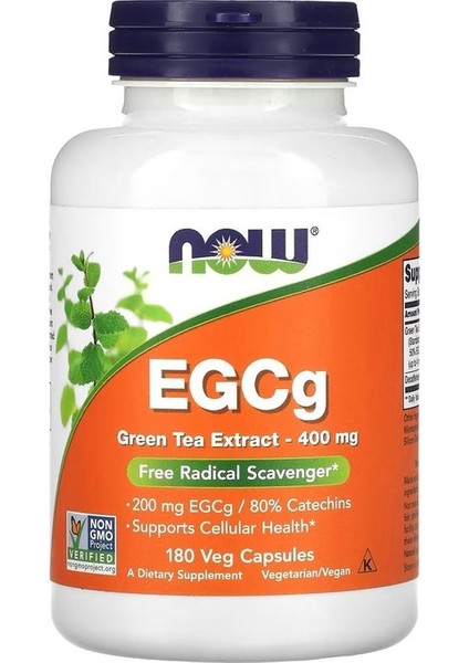 Egcg, Yeşil Çay Ekstresi, 400 Mg, 180 Veg.kapsül.usa Menşei.dmmedicine'den