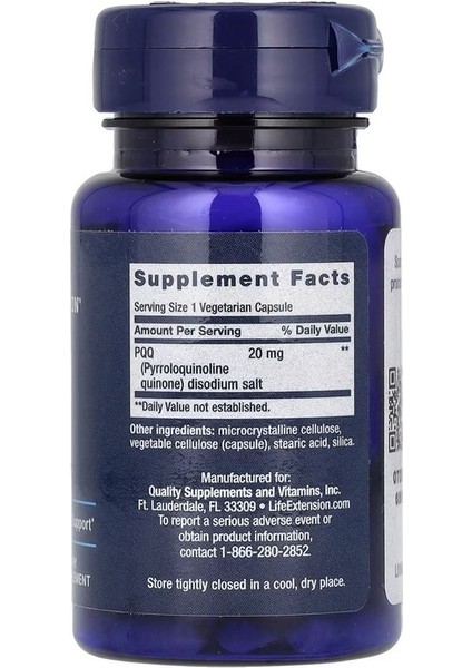 Pqq 20 Mg. 30 Vegeterian Capsules fiyatları