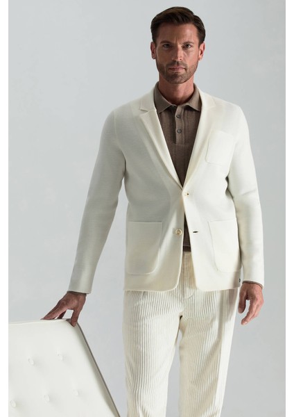 Saf Kaşmir Polo Yaka Şerit Desenli Tütün Rengi Triko indirimleri