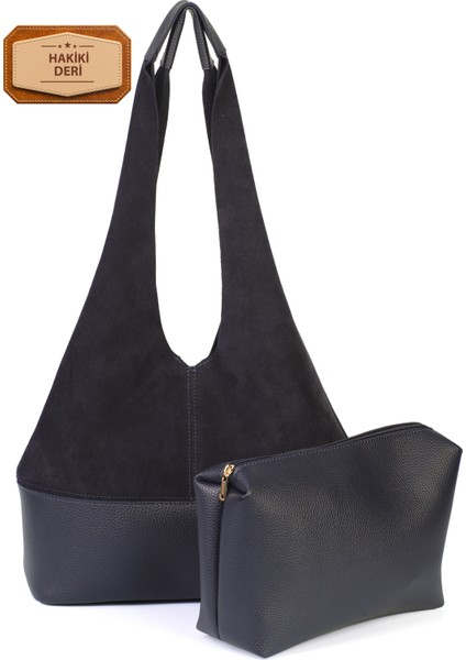 Deri Süet Iç Çantalı Kadın Çantası