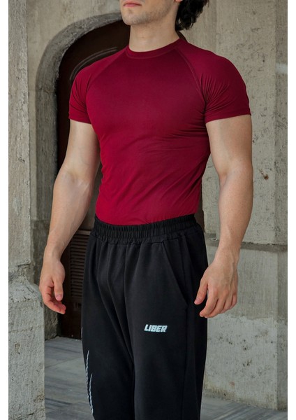 Basic Compression T-Shirt (Bordo)
