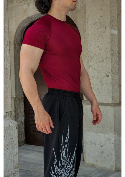 Basic Compression T-Shirt (Bordo) fiyatları