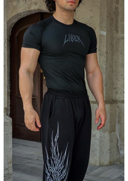 Cyber Bones - Compression T-Shirt (Siyah) modelleri