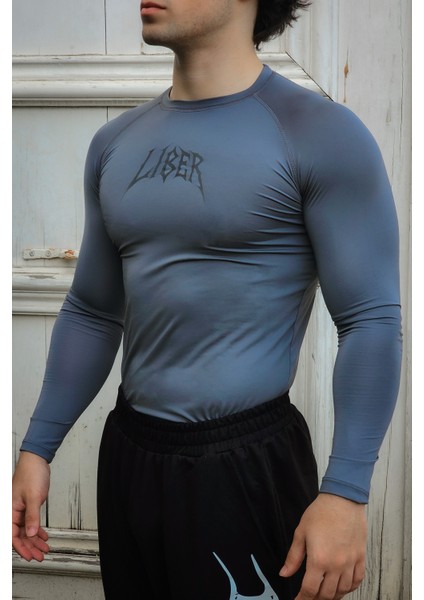 Cyber Bones - Uzun Kollu Compression T-Shirt (Fume) fiyatları