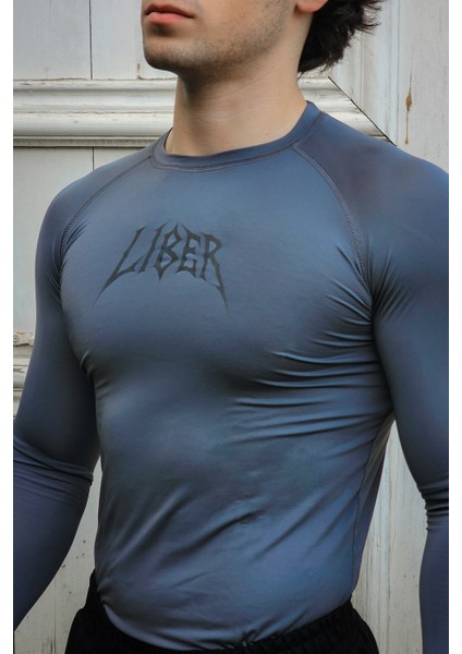 Cyber Bones - Uzun Kollu Compression T-Shirt (Fume) modelleri