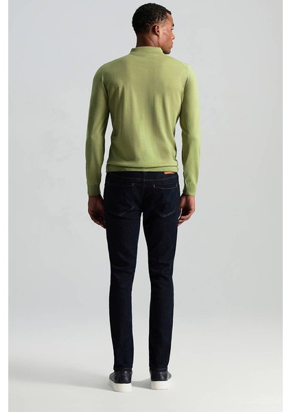 Merino Yünü Polo Yaka Yeşil Triko indirimleri