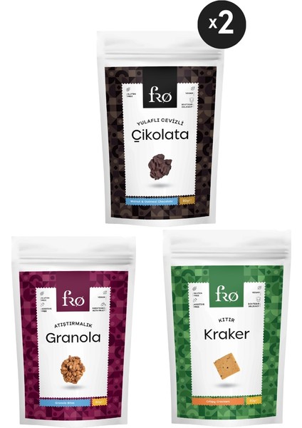 4'lü Glutensiz Vegan Atıştırmalık