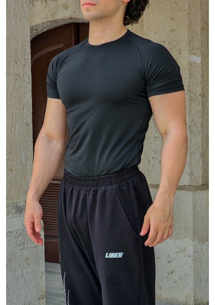 Basic Compression T-Shirt (Siyah)
