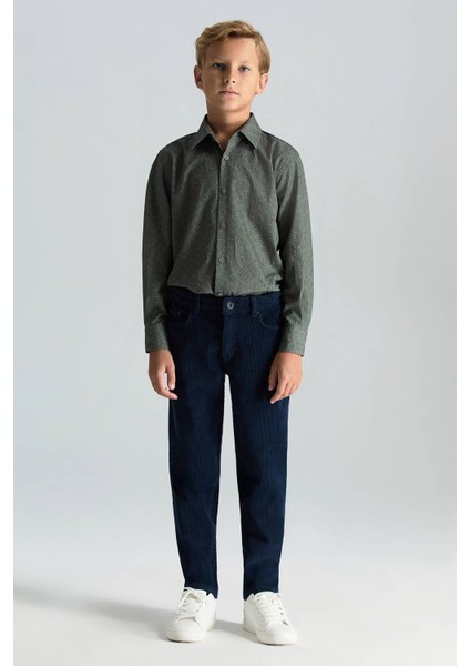 Pamuk Karışım 5 Cep Lacivert Kadife Çocuk Pantolon fiyatları