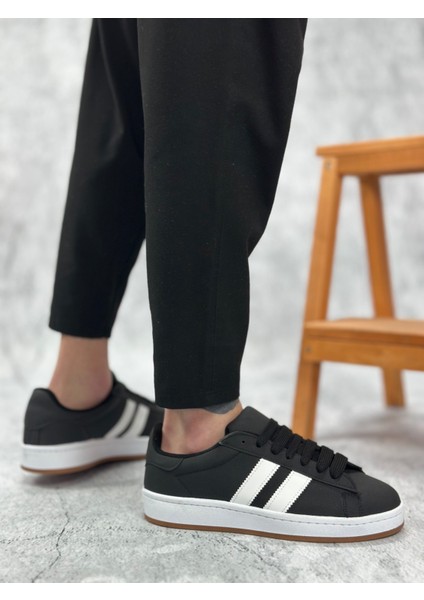 ET0235 Iki Çizgili Siyah Cilt Erkek Günlük Ayakkabı fiyatları