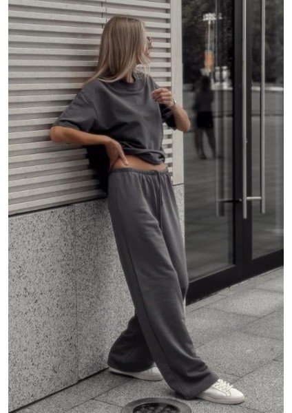 Füme Barrel Fit Kadın Eşofman Altı MG2553