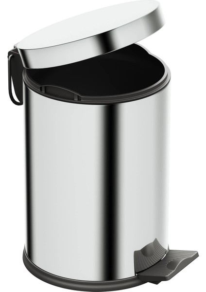 Basic Çöp Kovası - Pedallı 3 L, Parlak Krom Paslanmaz