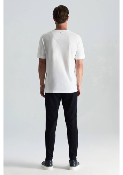 Supima Pamuk V Yaka Tencel Beyaz T-Shirt fırsatları