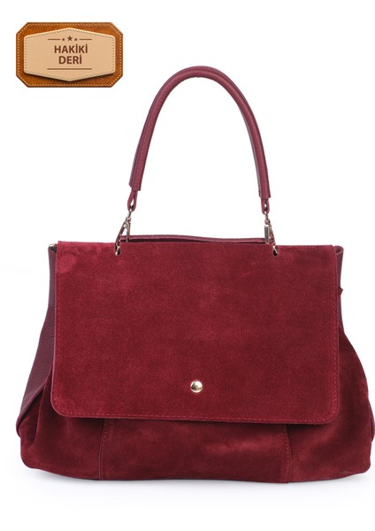 Kapaklı Uzun Askılı Salaş Deri Çanta